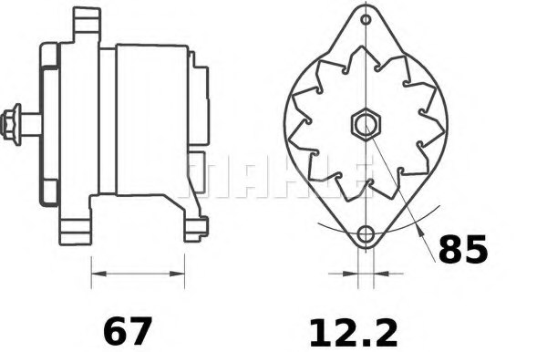 MAHLE ORIGINAL MG 540 Alternator
